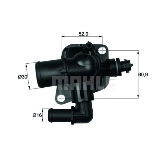 TERMOSTAT 88C G105488 PLASTIK GOVDE (FIAT PUNTO EVO 1.3JTD 09-12/OPEL ASTRA J 1.3CDTI 10-)