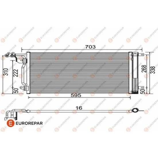 KLIMA RADYATORU (VW POLO / AUDI A1 / SEAT IBIZA / TOLEDO / SKODA FABIA / RAPID)