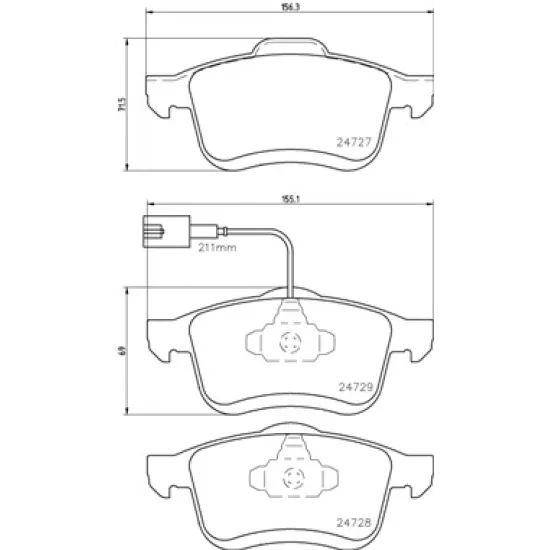 FREN BALATASI ON-(FIAT DOBLO 1.3 JTD-1.4-1.6 JTD-2.0 JTD 2010/ )