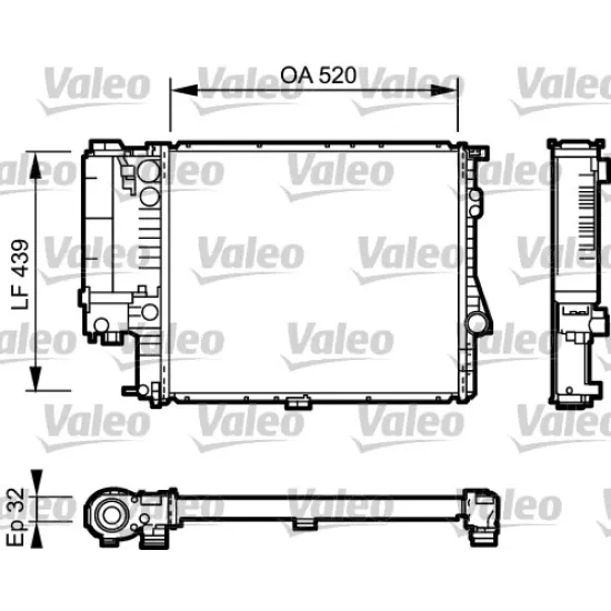 SU RADYATORU ( BMW 5 SERI E39 / 5.20 / OTOM.KLIMALI ) 17111737762