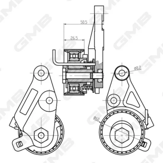 TRIGER GERGI RULMANI-(FORD FIESTA IV-V 1.25-1.4-1.6 95// FOCUS II 1.4-1.6 04//MAZDA 2 1.4-1.6 03/)