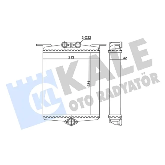 KALORİFER RADYATORU MEKANİK (MERCEDES BENZ W140 S-CLASS)