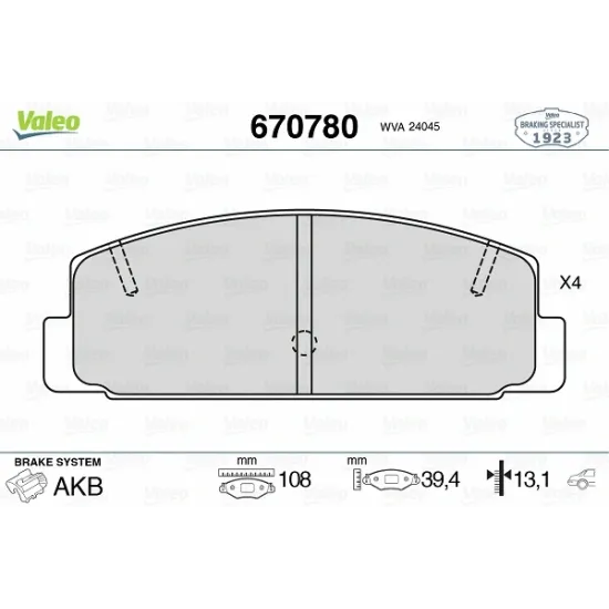 BALATA FREN ARKA-(MAZDA-6 03>10/626 98>02 )