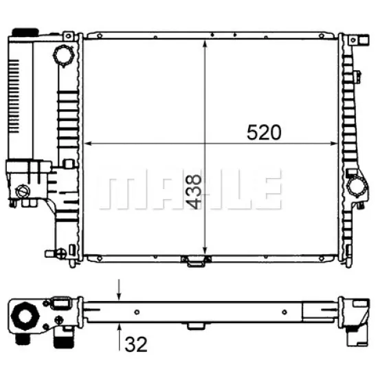 RADYATOR 90> 5-SERI (E34) +MS