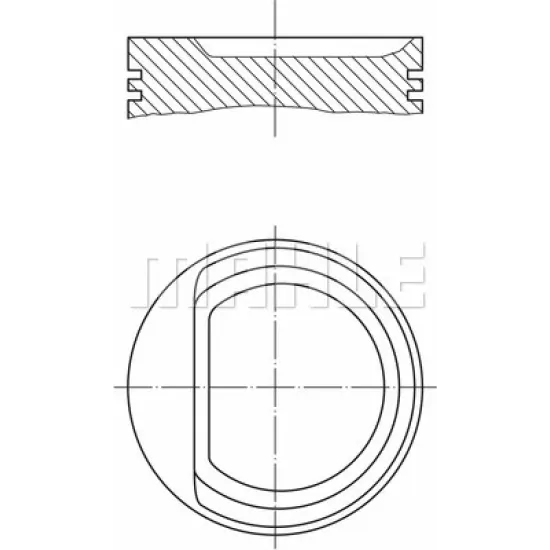 PISTON+SEGMAN 72 mm:STD 8V