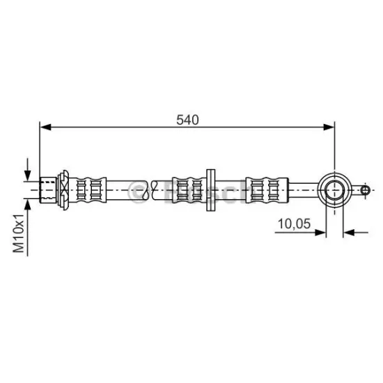 YA01 HORTUM FREN ON R/L-(TOYOTA YARIS 99/05 )