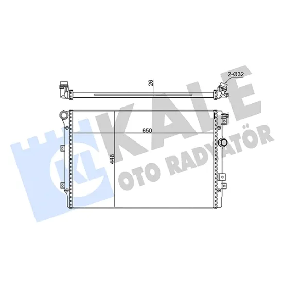 SU RADYATORU BRAZING (VW TIGUAN 08-16 SEAT ALHAMBRA 11-15)