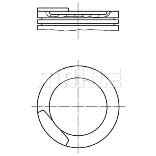 MOTOR PISTON+SEGMANI ( RIKEN ) 79,00+STDmm CAP ASTRA CORCA KADETT VECTRA C16SE-E16SE-16SV R 4 BENZIN, 1598 CM³-60 66 KW (82 90 PS)