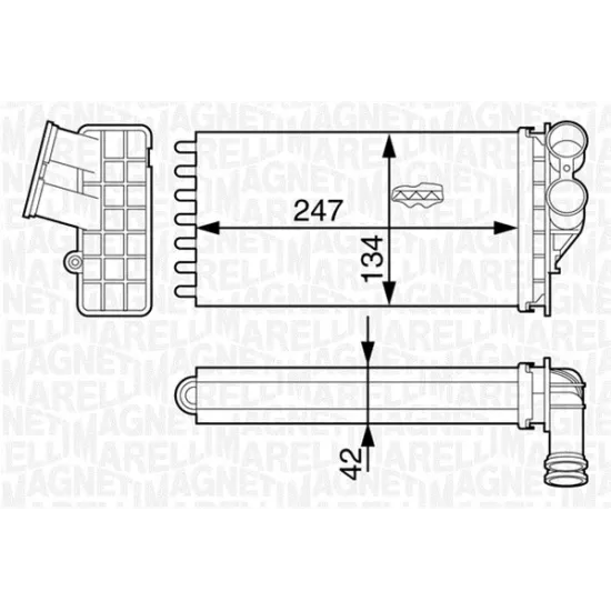 KALORIFER RADYATOR C4 P307 DV6 (1,6HDI) 2,0HDI 16V