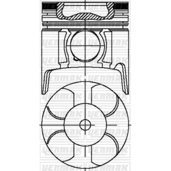 PISTON+SEGMAN 79 mm