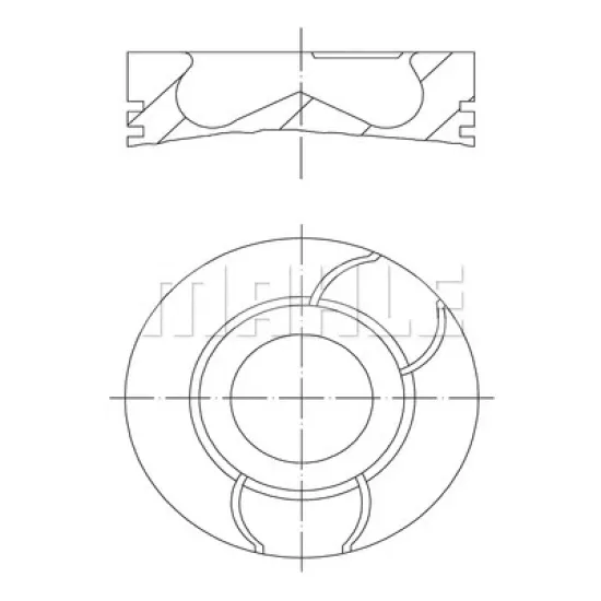 PISTON+SEGMAN STD 73.7MM (-0.20MM KISA )( PEUGEOT 206 1.4 HDI-DV4-TDCI / FORD FIESTA )