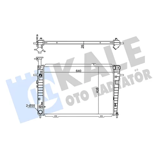 MOTOR SU RADYATORU HYUNDAI TUCSON SPORTAGE 2.0 BENZINLI 2004-2010 OTOMATIK