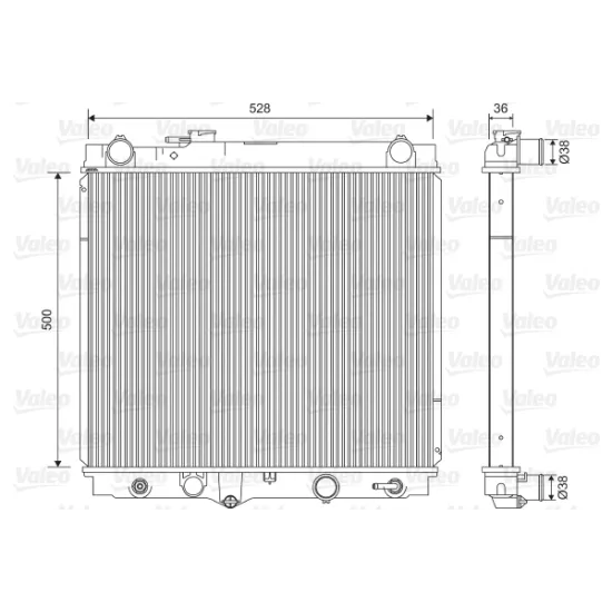 MOTOR RADYATORU (500x528x26) HI-LUX 2,5 TD 01-> OTOMATIK