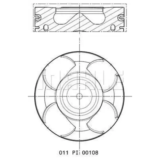 PISTON+SGM (ADET) STD INSIGNIA 2.0d *A20DTH* *83*