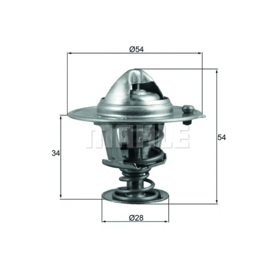 TERMOSTAT 82°C 96> FOCUS-FIESTA 02> FUSION 1.4-1.6 16V