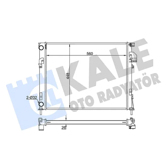 SU RADYATORU ( RENAULT TRAFFIC II 1.9DCI OPEL VIVARO 1.9DCI AC ) MEKANİK