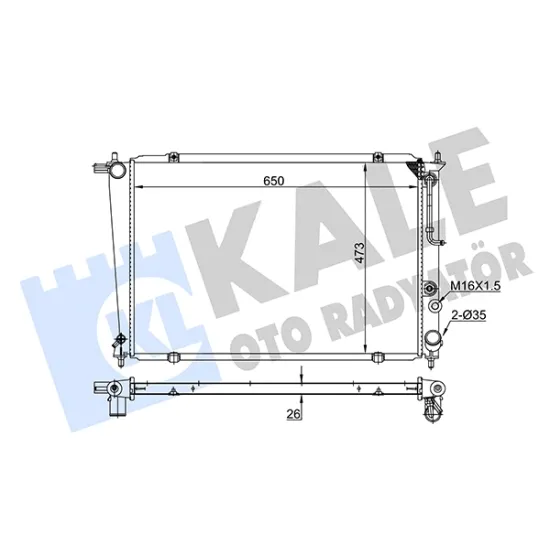 SU RADYATORU BRAZING (HYUNDAI STAREX 2.5 TD-TCI 00/ ) OTOMATIK SANZIMAN