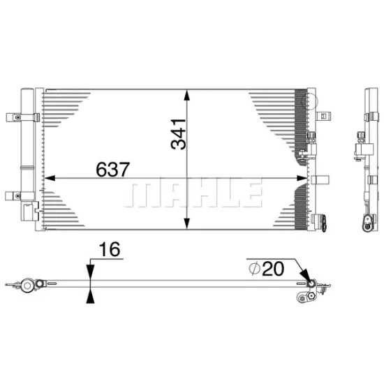 KLIMA RADYATORU (KONDENSER) 08-18 AI.A4-A5-A6-A7-Q5