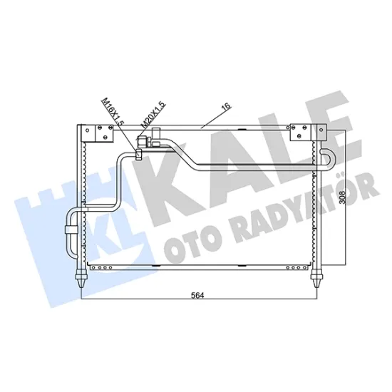 KLIMA RADYATORU MAZDA 626 1.8 2.0 1992-1997