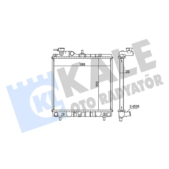 SU RADYATORU BRAZING HYUNDAI ATOS 97- 1.0