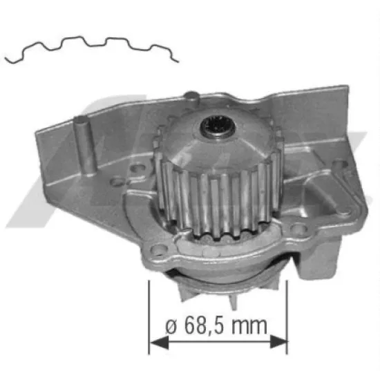 DEVIRDAIM SU POMPASI P306 P306 GTI P406 XANTIA XSARA XU10J4R XU10J4RS 2.0 16V