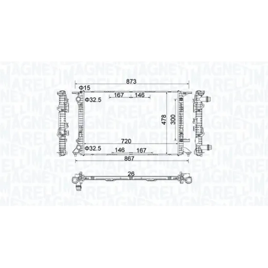 SU RADYATORU-OTOMOTIK SANZUMAN (AUDI A4 08-16 A5 10-17 Q5 09-17)