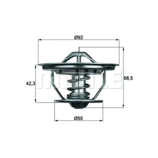 TERMOSTAT (75°) SCANIA 4 3 2