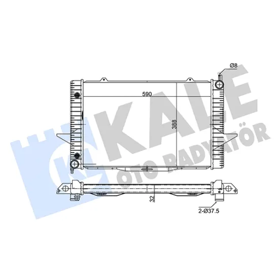 RADYATÖR (VOLVO C70 I / S70 / V70 I / XC70 CROSS COUNTRY)