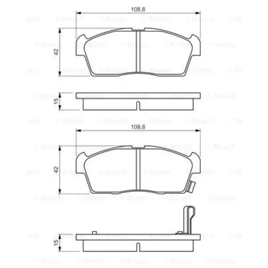 BALATA FREN ARKA-(HYUNDAI I10 08/11/KIA PICANTO 04/11 )