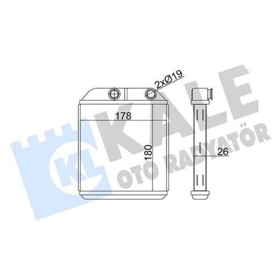 KALORIFER RADYATORU MITSUBISHI CARISMA 1996-2006 VOLVO S40 1995-2003