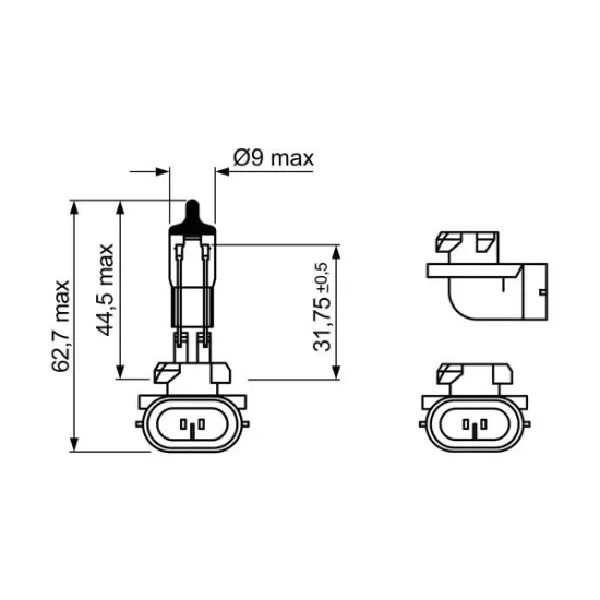 Ampul - Pure Light - 12 V - 885 - 12 V 50 W PG13