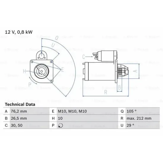 MARS MOTORU 12V 10 DIS FORD FIESTA VI 1.4 T 08>12 B-MAX 14> 1.4 T -1.6 ECOSPORT 14> 1.5T FOCUS III 11>1.6T MONDEO IV 07>14 1.6TI VOLVO V50 (545) 1.6 05>12 C30 (533) 1.6 05>12