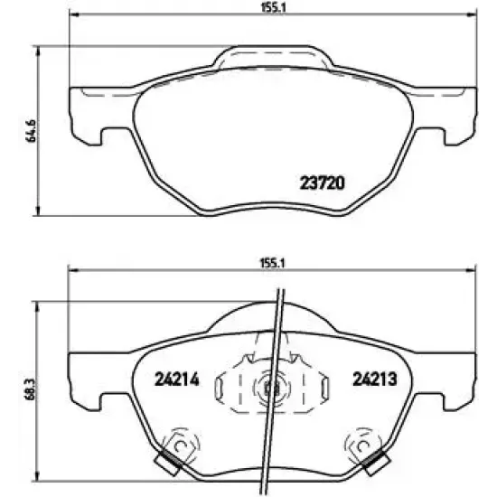 BALATA FREN ON-(HONDA ACCORD 03/08 )