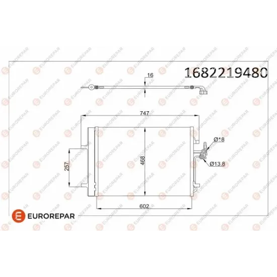 KLIMA RADYATÖRÜ 9G91 19710 BA OTOM SANZ / 9G91 & AB/1437112