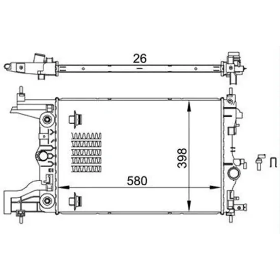 MOTOR SU RADYATORU BRAZING A.T ASTRA J 10> A16XER