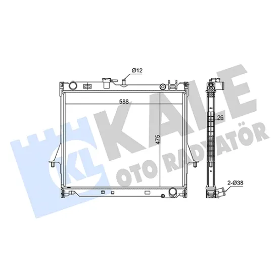 MOTOR SU RADYATORU ISUZU DMAX 2002-2012 MANUEL