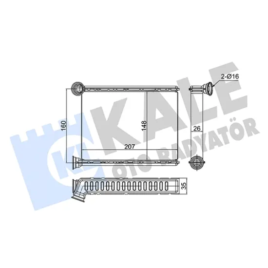 KALORIFER RADYATORU BRAZING(RENAULT MEGANE IV KADJAR TALISMAN 16- )