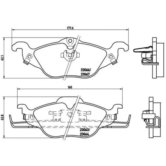 FREN BALATASI ON ( OPEL ASTRA G 1.2 1.4 1.6 1.7TD 98 )