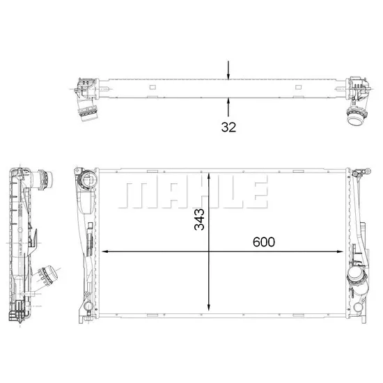 MOTOR SU RADYATORU BMW N54 N55 N20 E82 E84 E88 E89 E90 E92 E93 