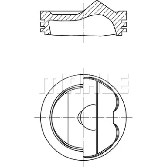 PISTON+SEGMAN KOMPLE-STD(VW GOLF 04-07 PASSAT 06-07 AUDI A3 04-08 )BAG-BLF-BLP