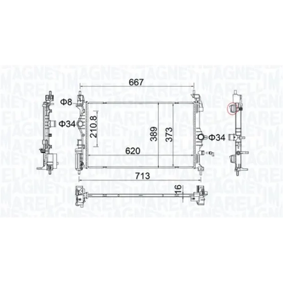 SU RADYATORU BRAZING (OPEL CORSA E 1.3 CDTI 14- ) MANUEL VITES