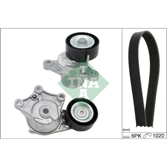 KANALLI KAYIS KIT (2 RULMAN+KAYIS) DV6C 208 308 508 3008 5008 TEPE DS3 DS4 DS5 BERLINGO