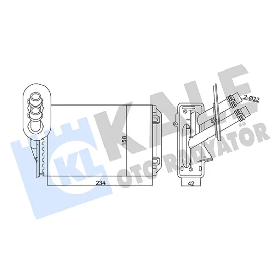 KALORIFER RADYATORU 98-05 GOLF.4-BORA-OCTAVIA