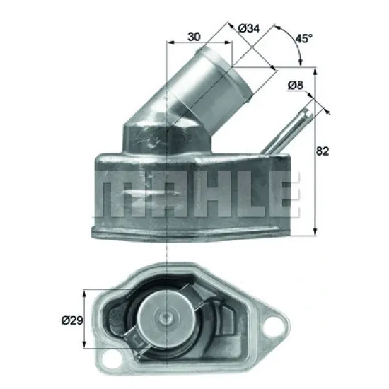 TERMOSTAT 92 C 140892 ( OPEL ASTRA F / G / H VECTRA A / B 2.0 16V )