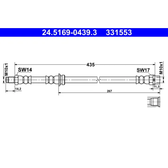 FREN HORTUMU ARKA 06-13 X5 (E70) 