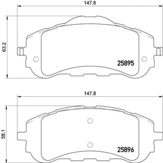 FREN BALATASI DISK CAPI 283MM (PEUGEOT 308 II 1.2VTI 1.2THP 1.6HDI 2.0HDI 13-)