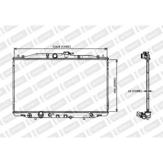 SU RADYATORU BRAZING HONDA ACCORD 03-08 2.4 A/T