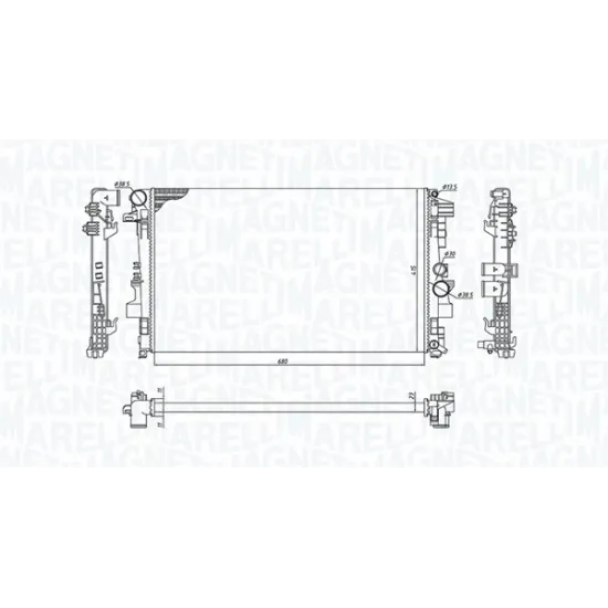 SU RADYATÖRU BRAZING (MERCEDES VIANO (W639) VITO (W639) VITO / MIXTO (W639)