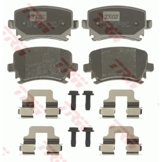 ARKA FREN BALATASI-KABLOSUZ- (VW CADDY 04-11 GOLF 04-14 AUDI A3 04-13 SEAT LEON 06-13 SKODA OCTAVIA 04-13)