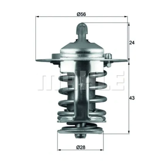 TERMOSTAT (HYUNDAI H100 KAMYONET 97/ / STAREX 97/ / H100 KAMYONET 04/ 2.5TCI / H1 2.5 CRDI 08/ / KIA BONGO K2500 )